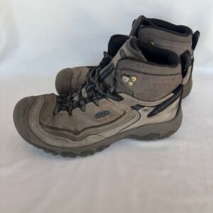 KEEN Men's Targhee II Mid Waterproof Hiking Boots Size US 8 Taupe/Black